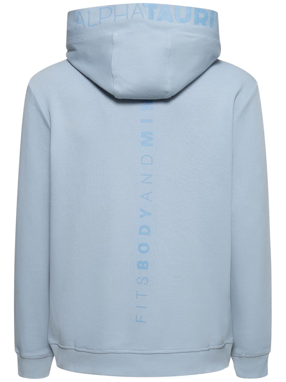 Shop Alphatauri Shero Hooded Sweatshirt In Stone Blue