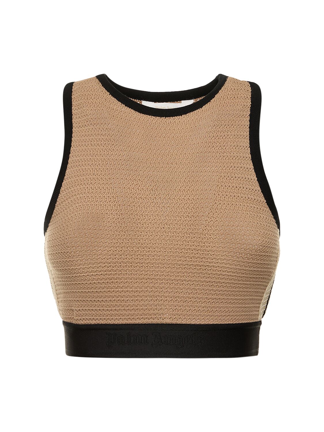 Image of Logo Cotton Knit Top