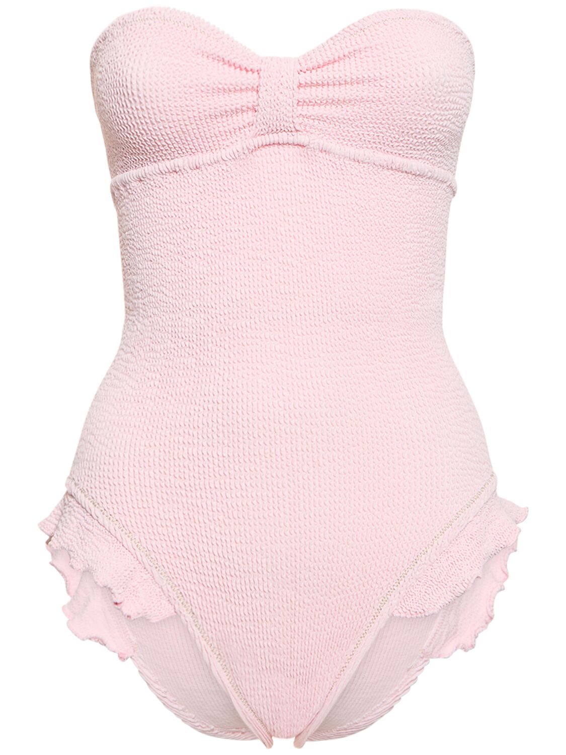 Reina Olga Laila Strapless One Piece Swimsuit In Pink