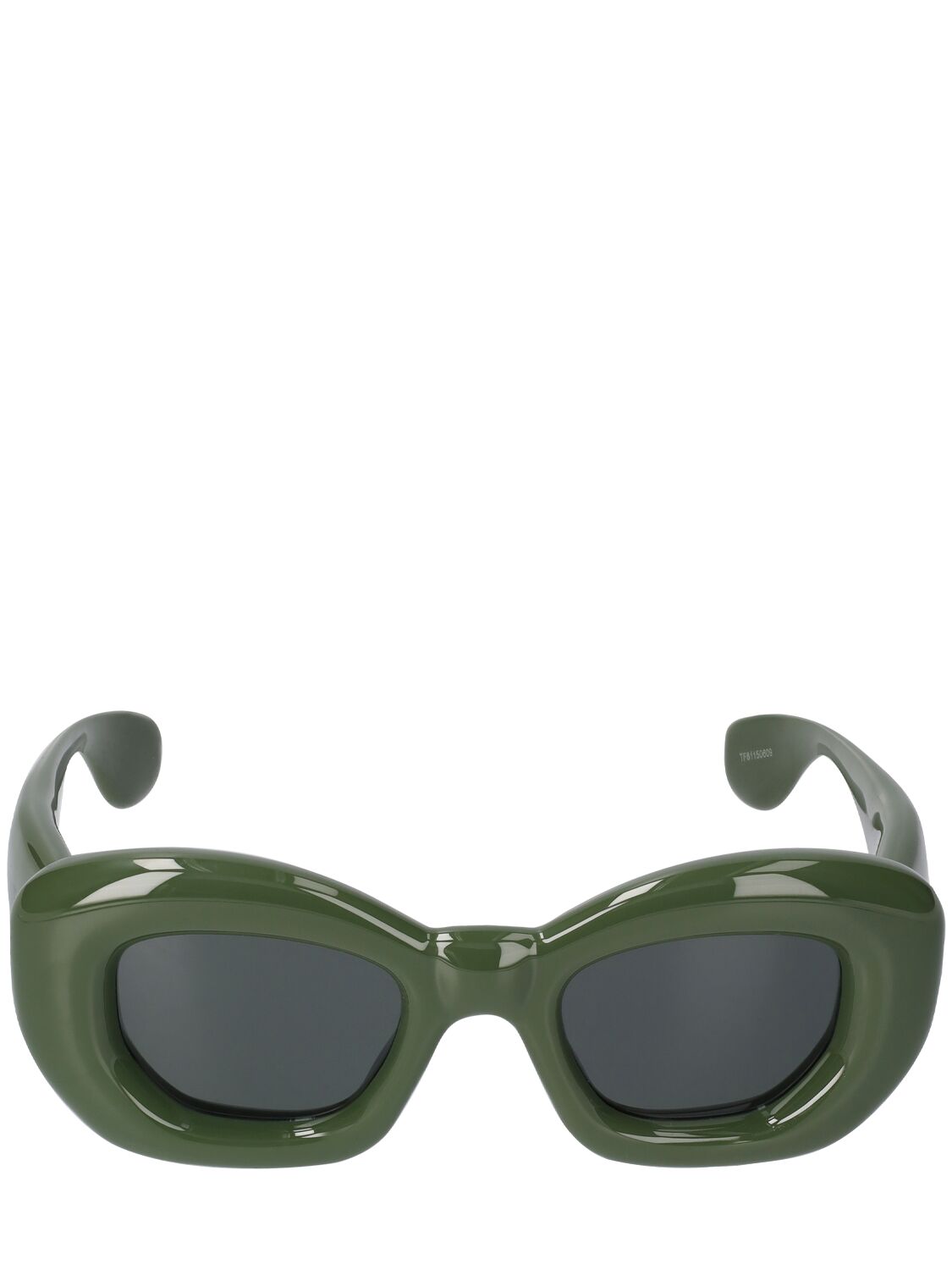 Loewe Inflated Round Sunglasses In Grün