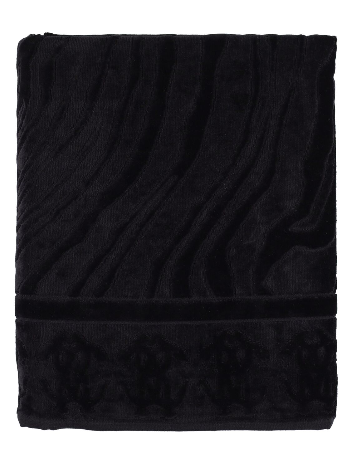 Roberto Cavalli Okapi Towel In Black