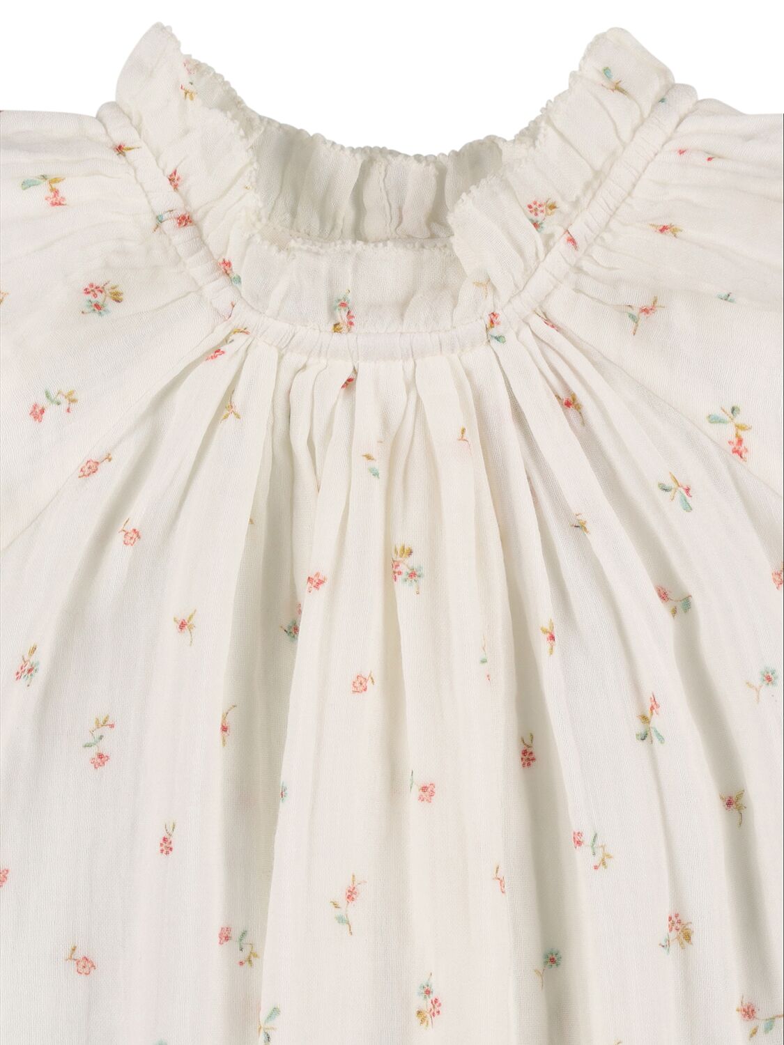 Shop Bonpoint Embroidered Cotton Poplin Dress In White