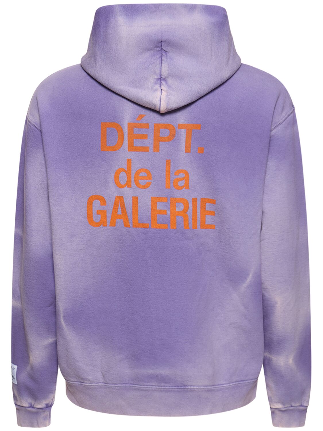 Shop Gallery Dept. Washed Logo Zip Hoodie In Purple