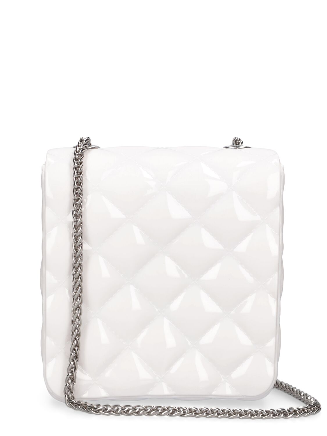 Shop Monnalisa Embellished Pvc Shoulder Bag In White