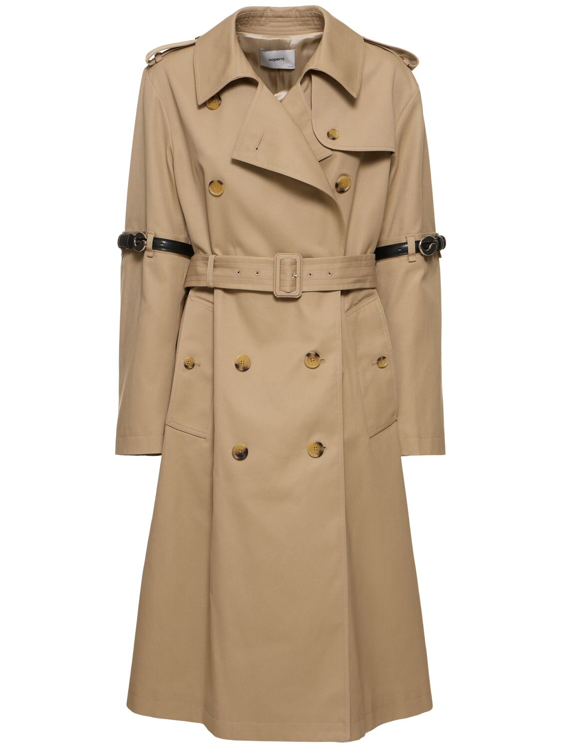 Image of Hybrid Cotton Blend Trench Coat