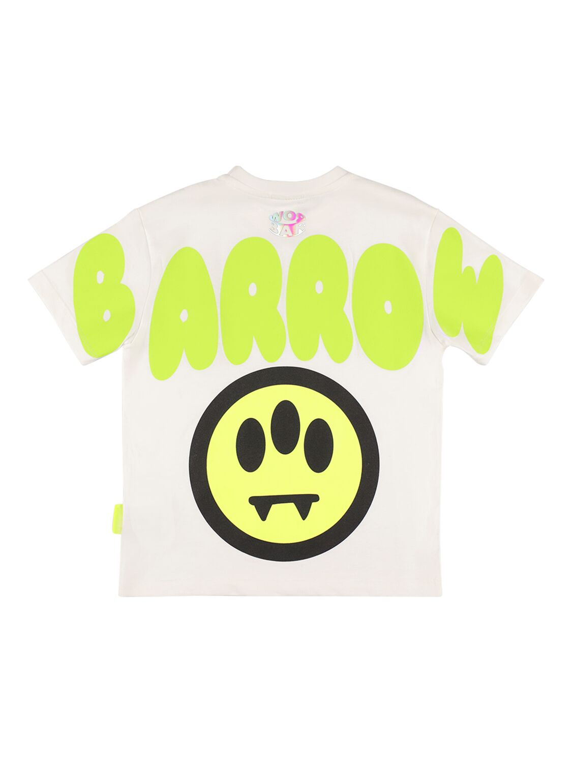 Barrow Kids' Printed Cotton Jersey T-shirt In Off-white
