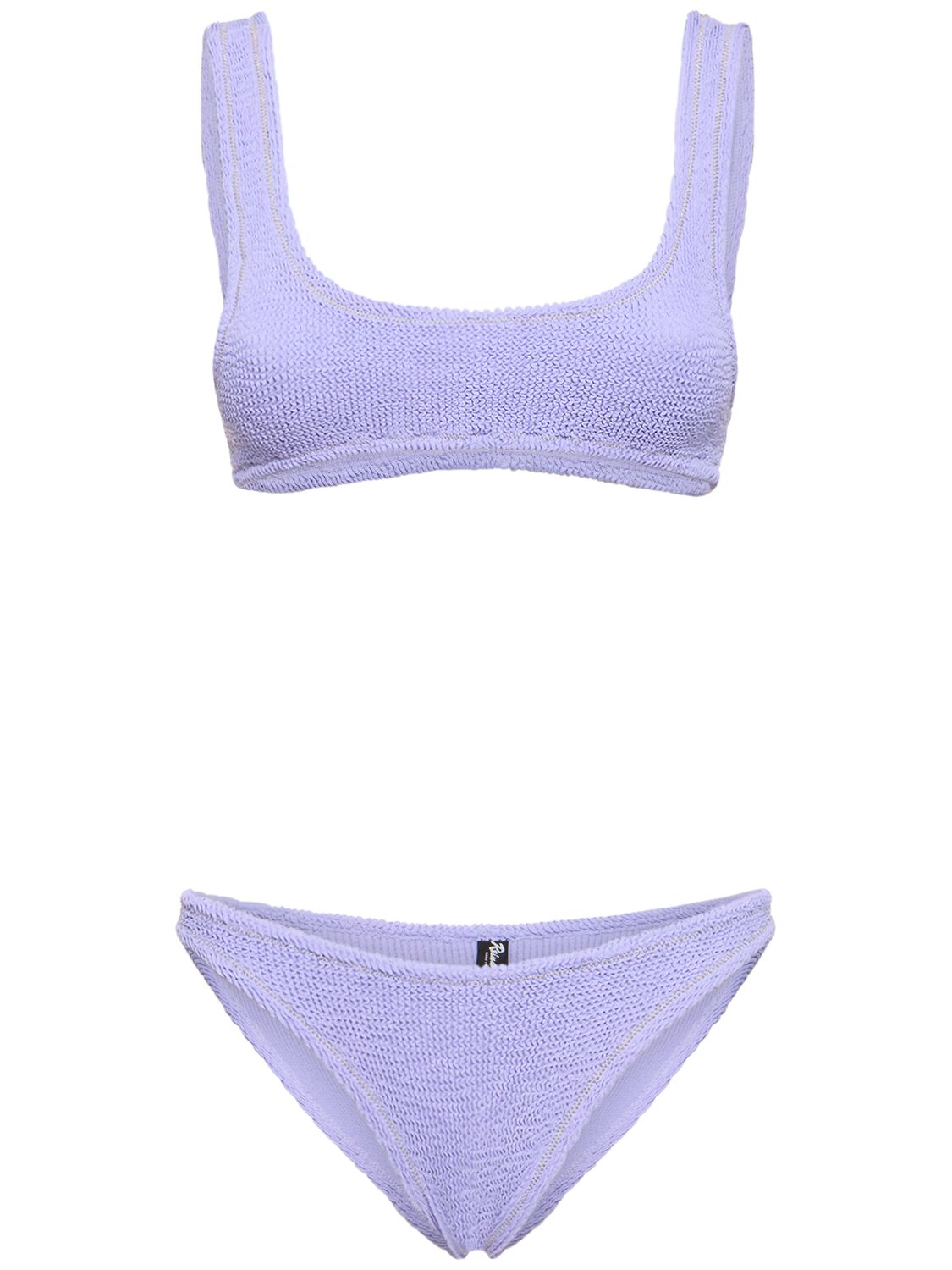Reina Olga Ginny Scrunch Bikini Set In Lilac