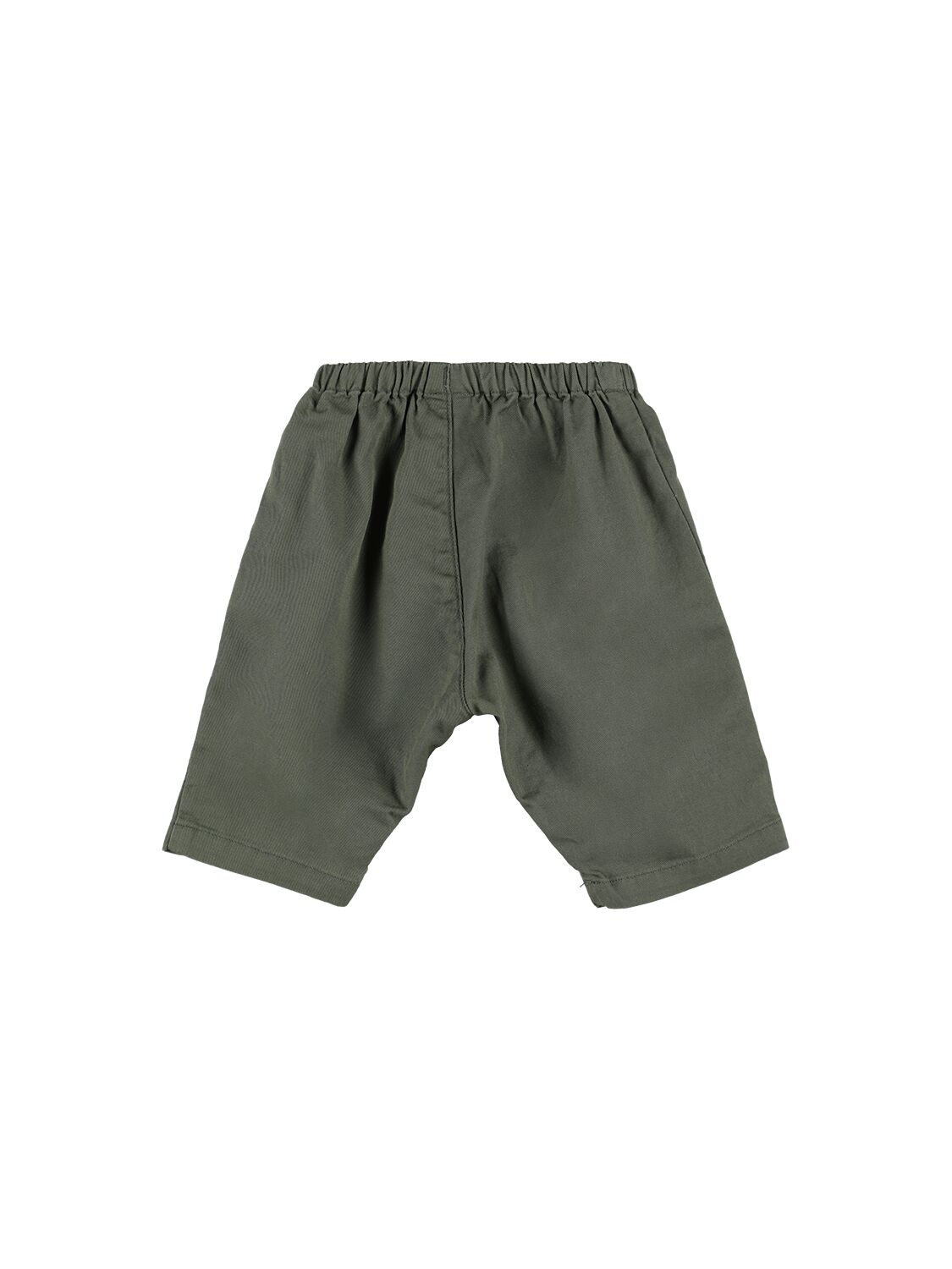 Shop Petit Bateau Linen & Cotton Pants In Green