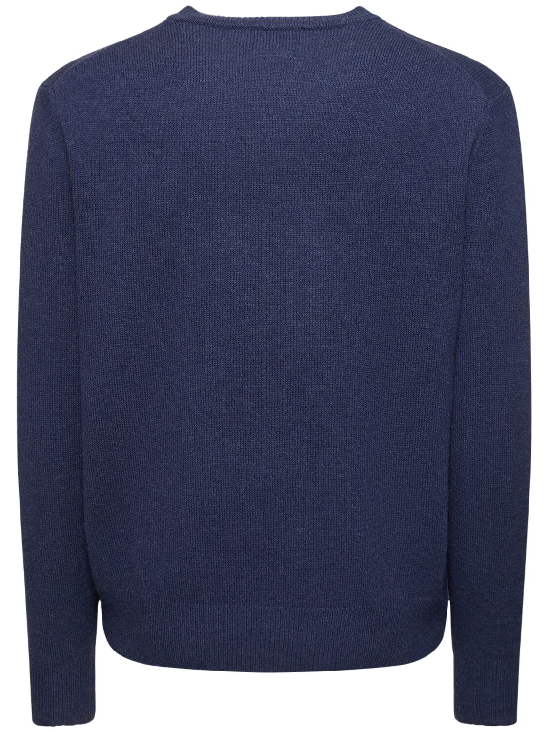 Shop Vivienne Westwood Logo Embroidery Mohair Knit Sweater In Blue