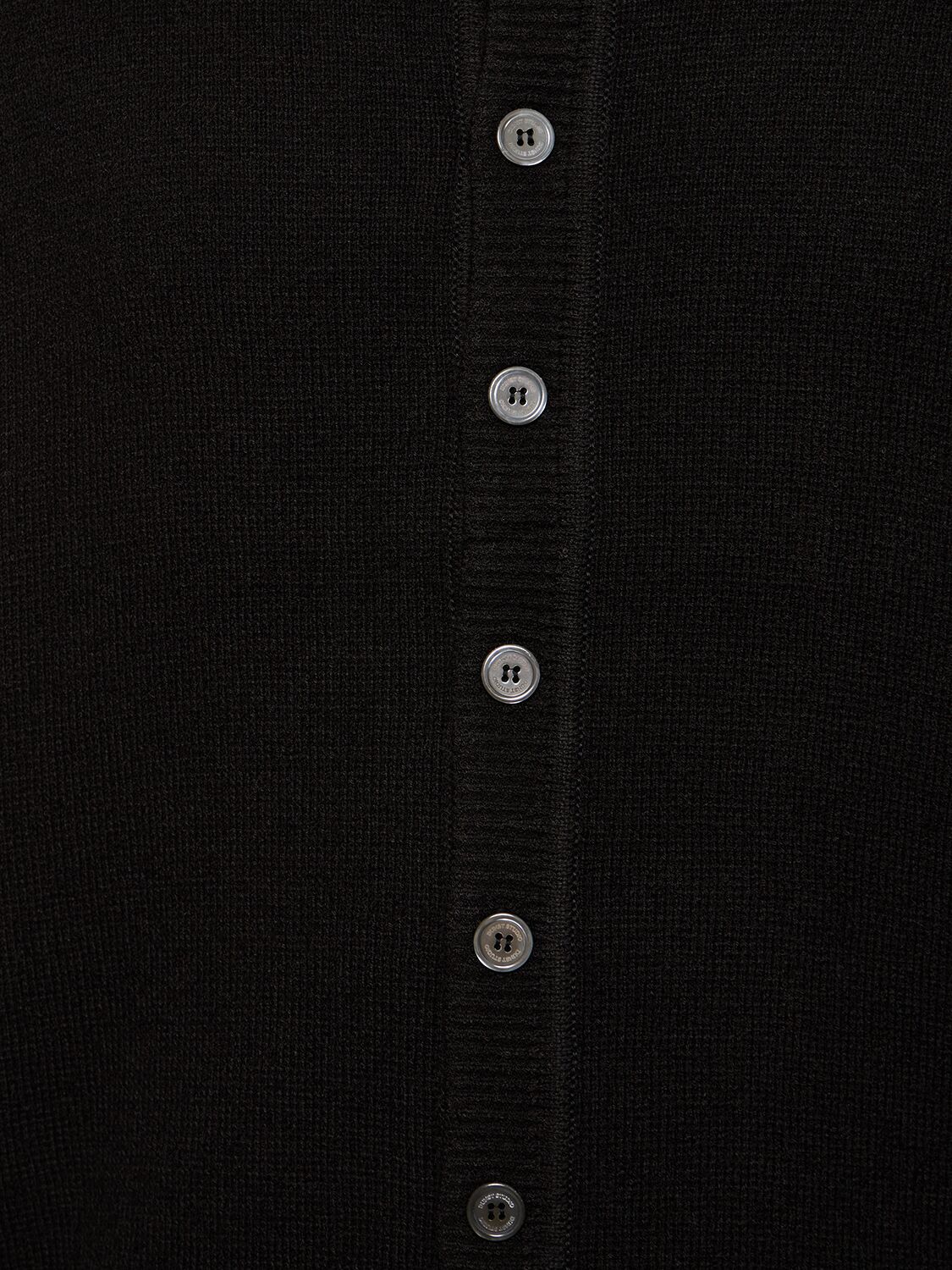 Shop Dunst Unisex Polo Knit Cardigan In Dark Blue