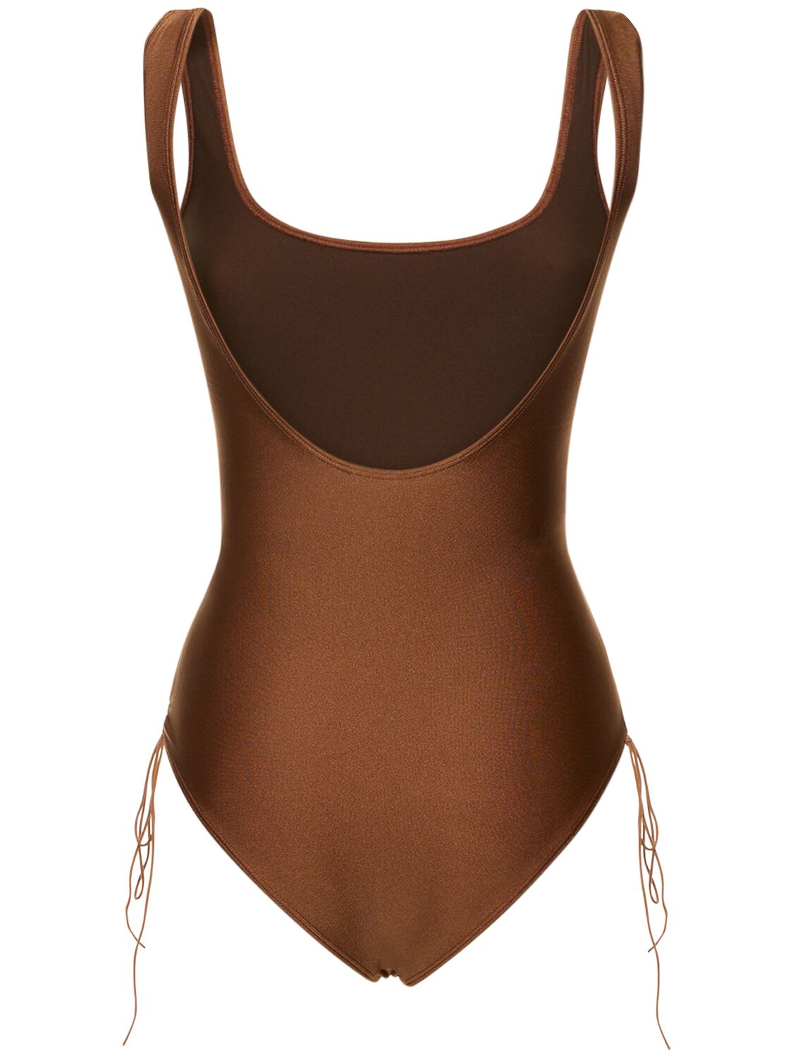 Shop Leslie Amon Donatella One Piece Swimsuit In Brown