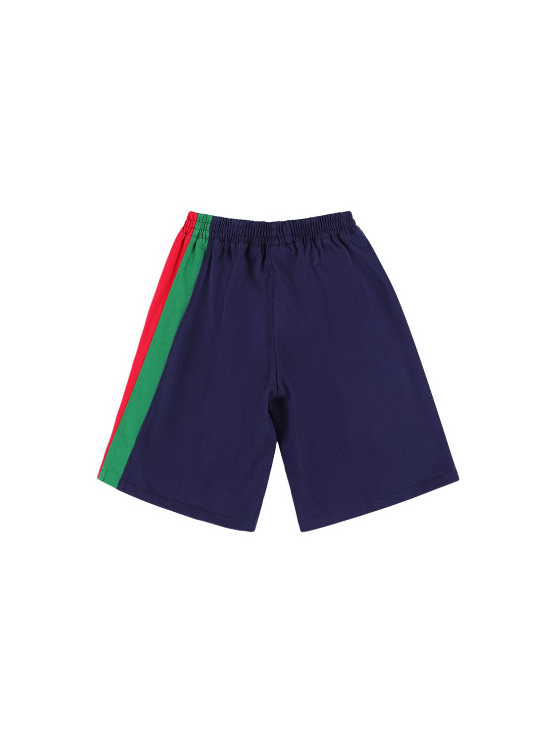 Shop Gucci Heavy Cotton Jersey Shorts In Navy,multi