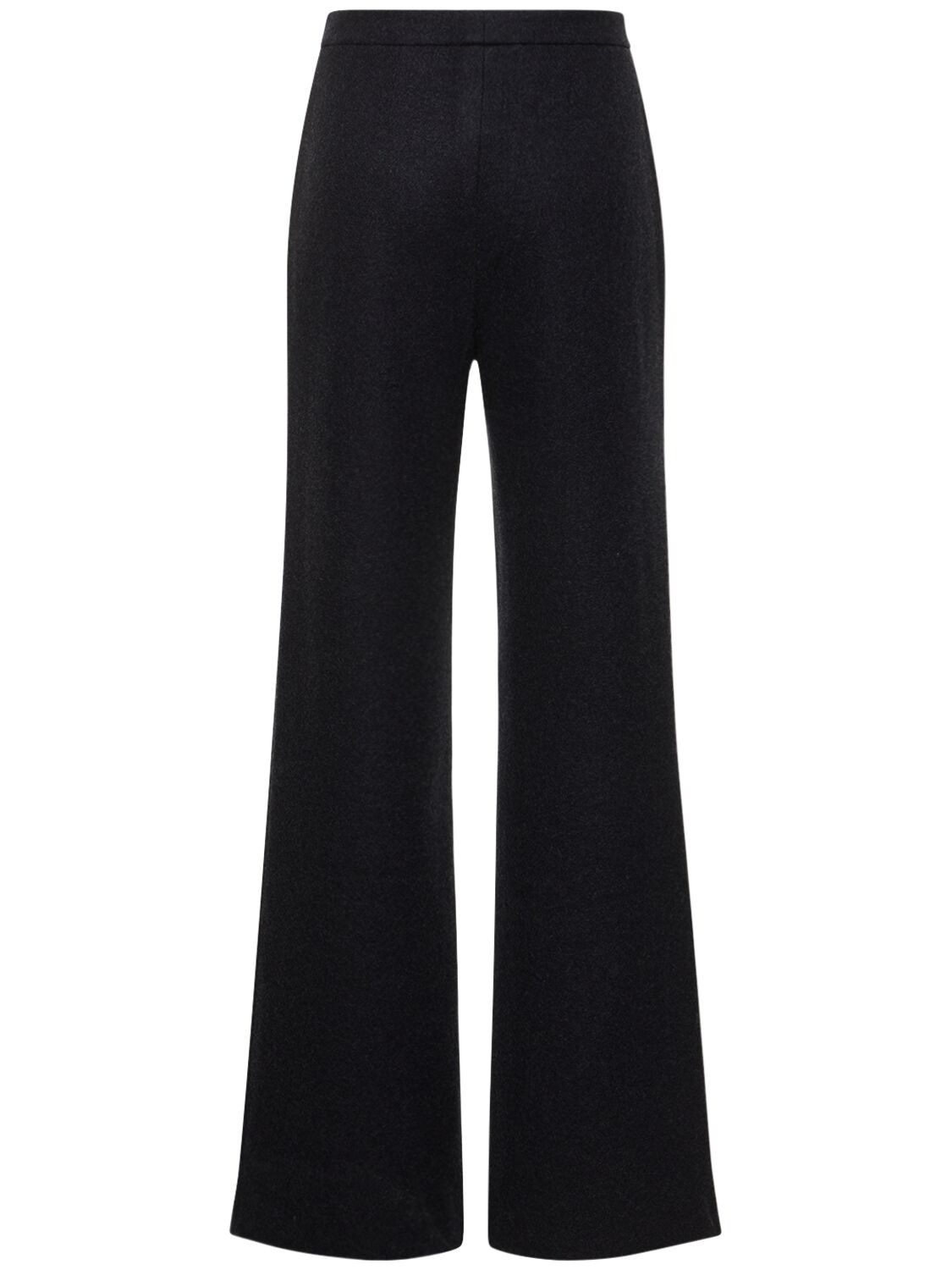 Shop Loro Piana Robin High Rise Cashmere Straight Pants In Navy