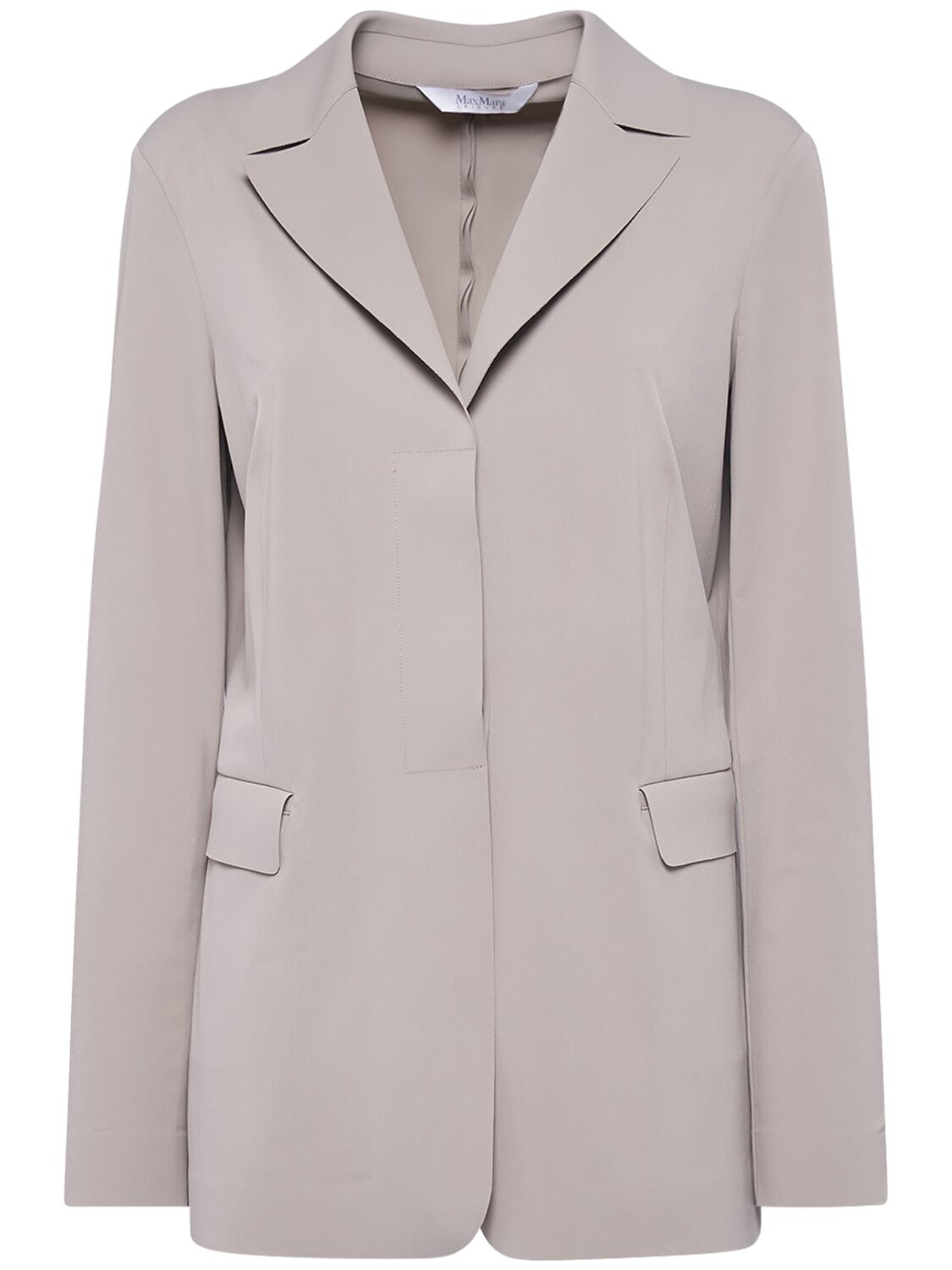 Max Mara Kaiser Stretch Jersey Jacket In Gray