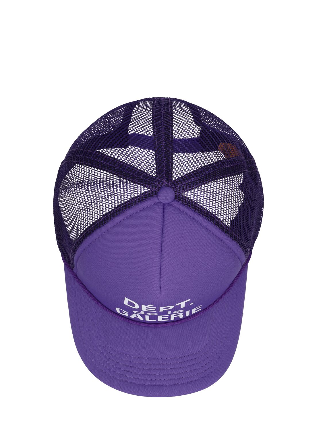 Shop Gallery Dept. French Logo Trucker Hat In Flo Purple
