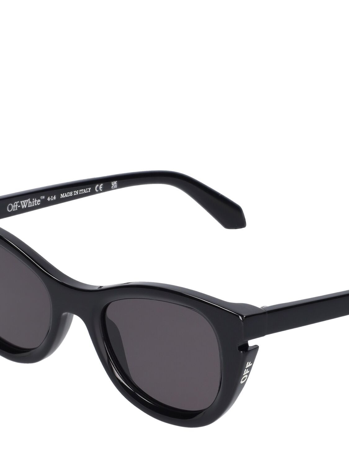 Shop Off-white Boulder Acetate Sunglasses In Black