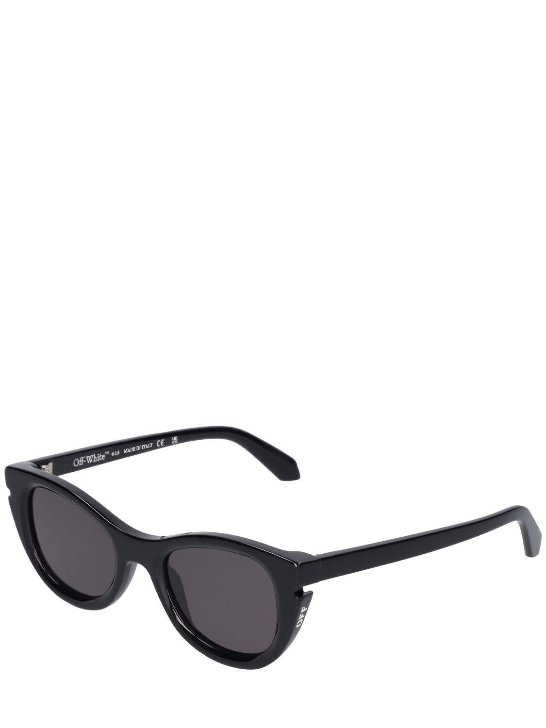 Shop Off-white Boulder Acetate Sunglasses In Black