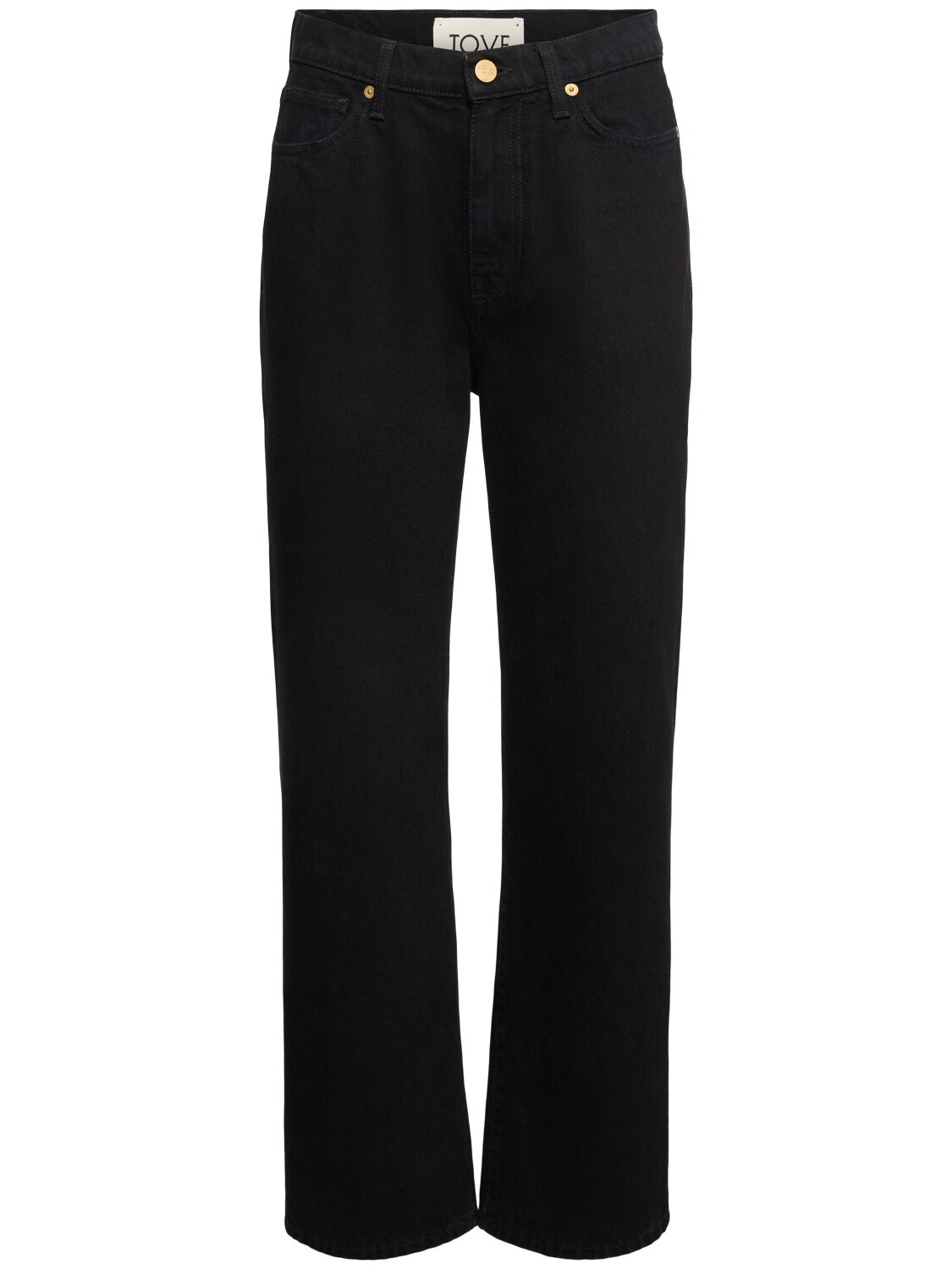 Tove Sade Mid-rise Straight-leg Jeans In Black