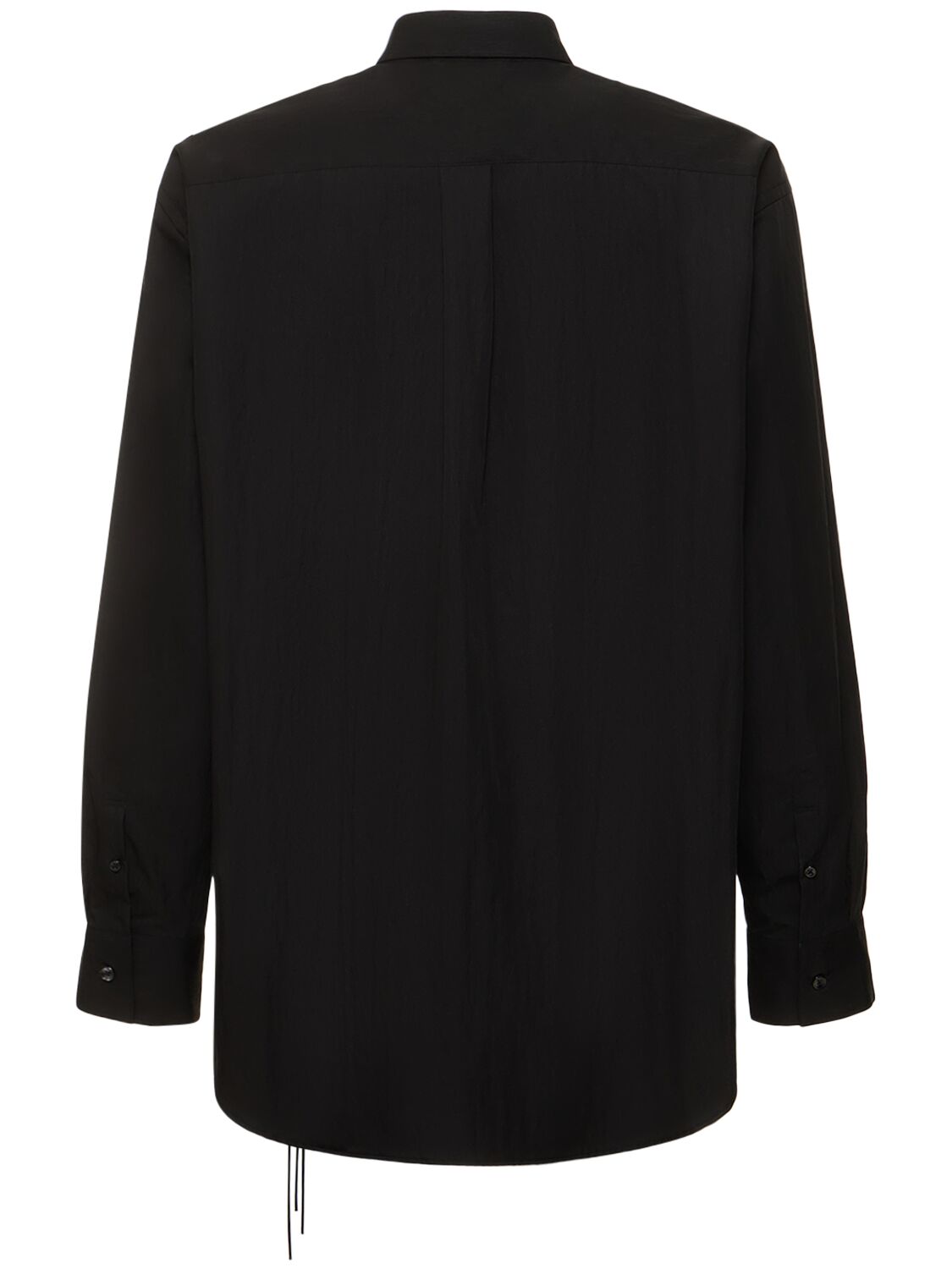 Shop Doublet Cable Cotton Blend Shirt In Black