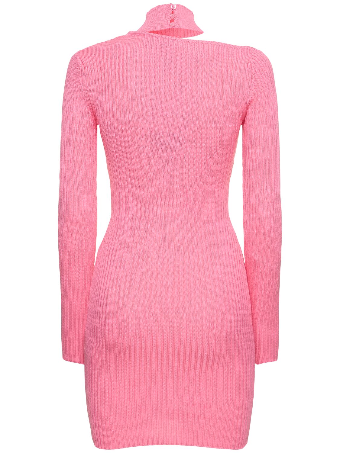 Shop Giuseppe Di Morabito Cotton Mini Dress In Pink