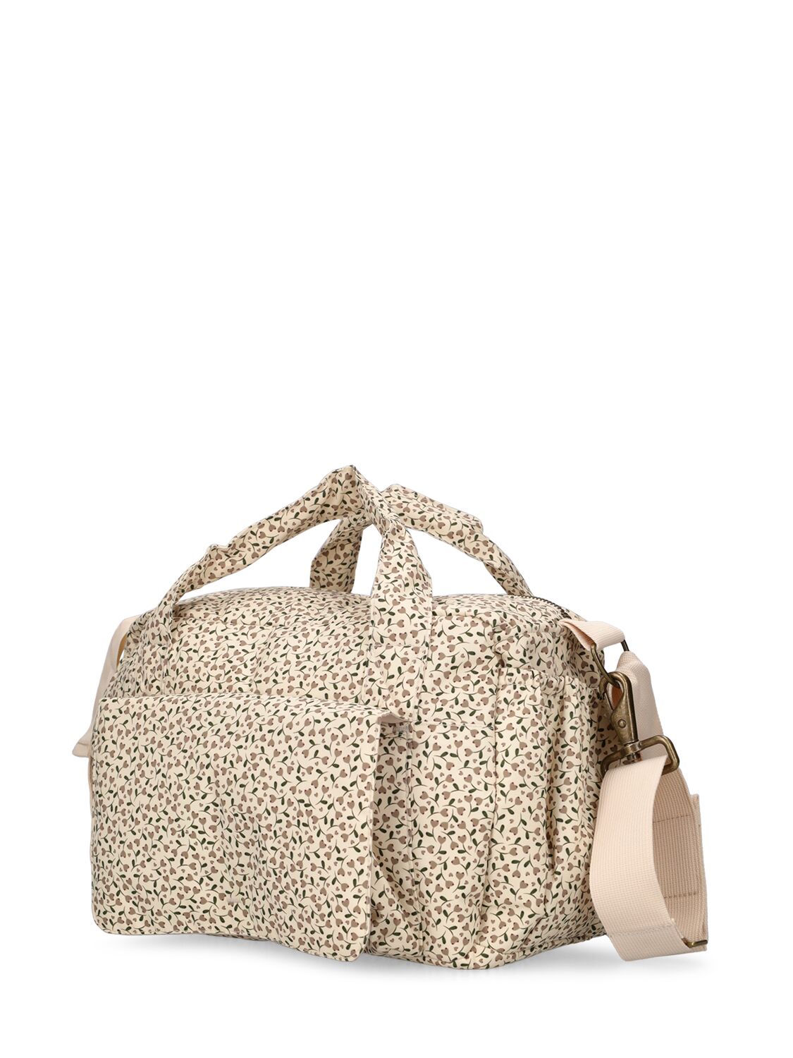 Shop Konges Sløjd All Over Printed Nylon Tote Bag In Beige