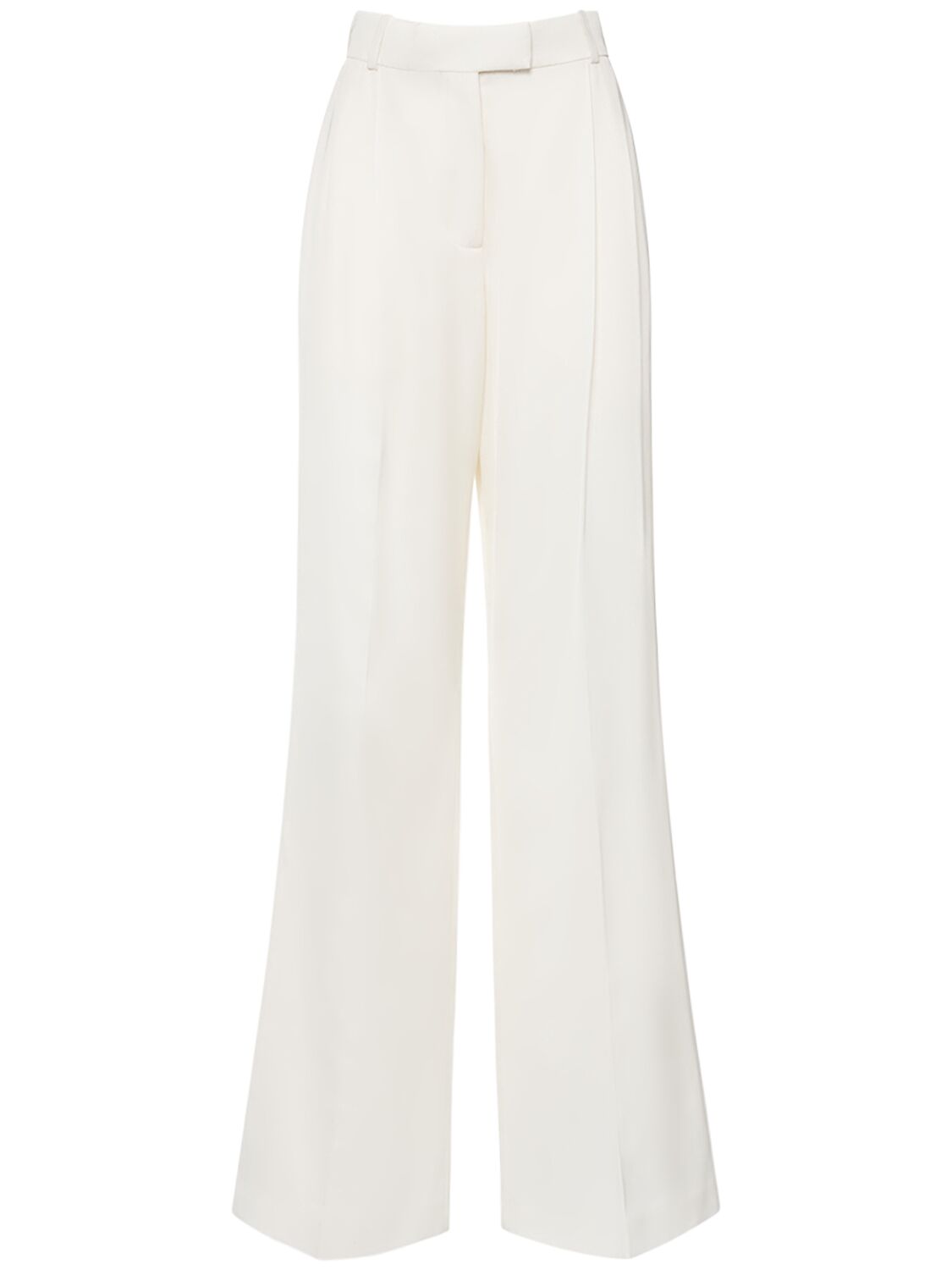 Shop Alexander Mcqueen Tailored Viscose Pants In Ivory