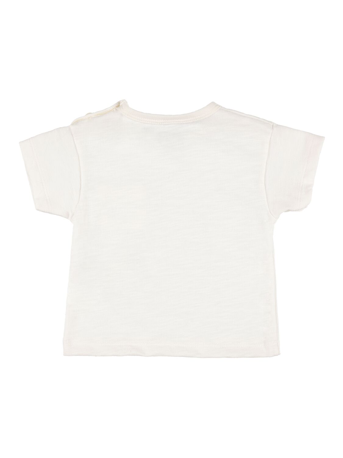Shop Petit Bateau Cotton T-shirt W/ Pocket In White