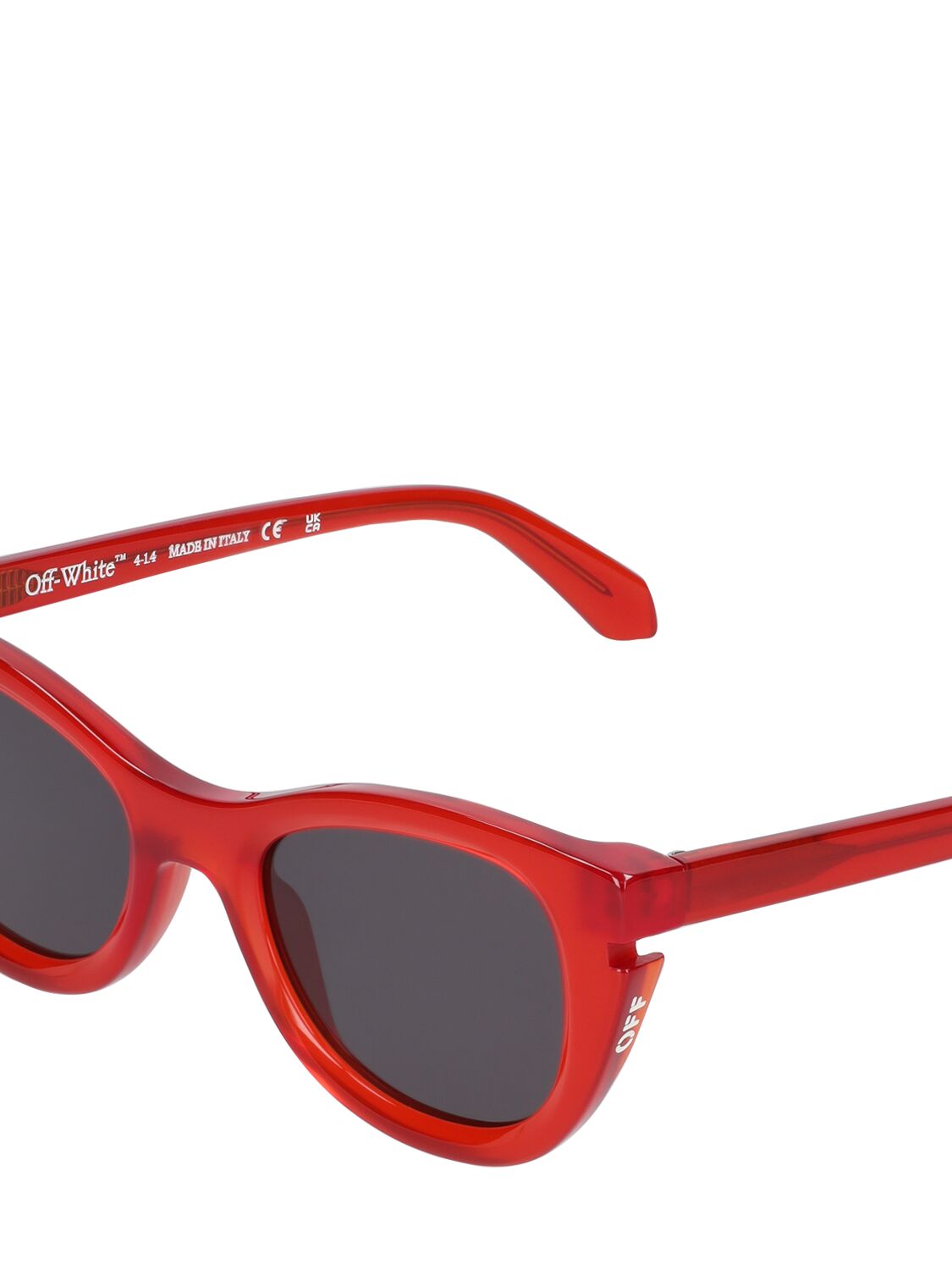 Shop Off-white Boulder Acetate Sunglasses In Red