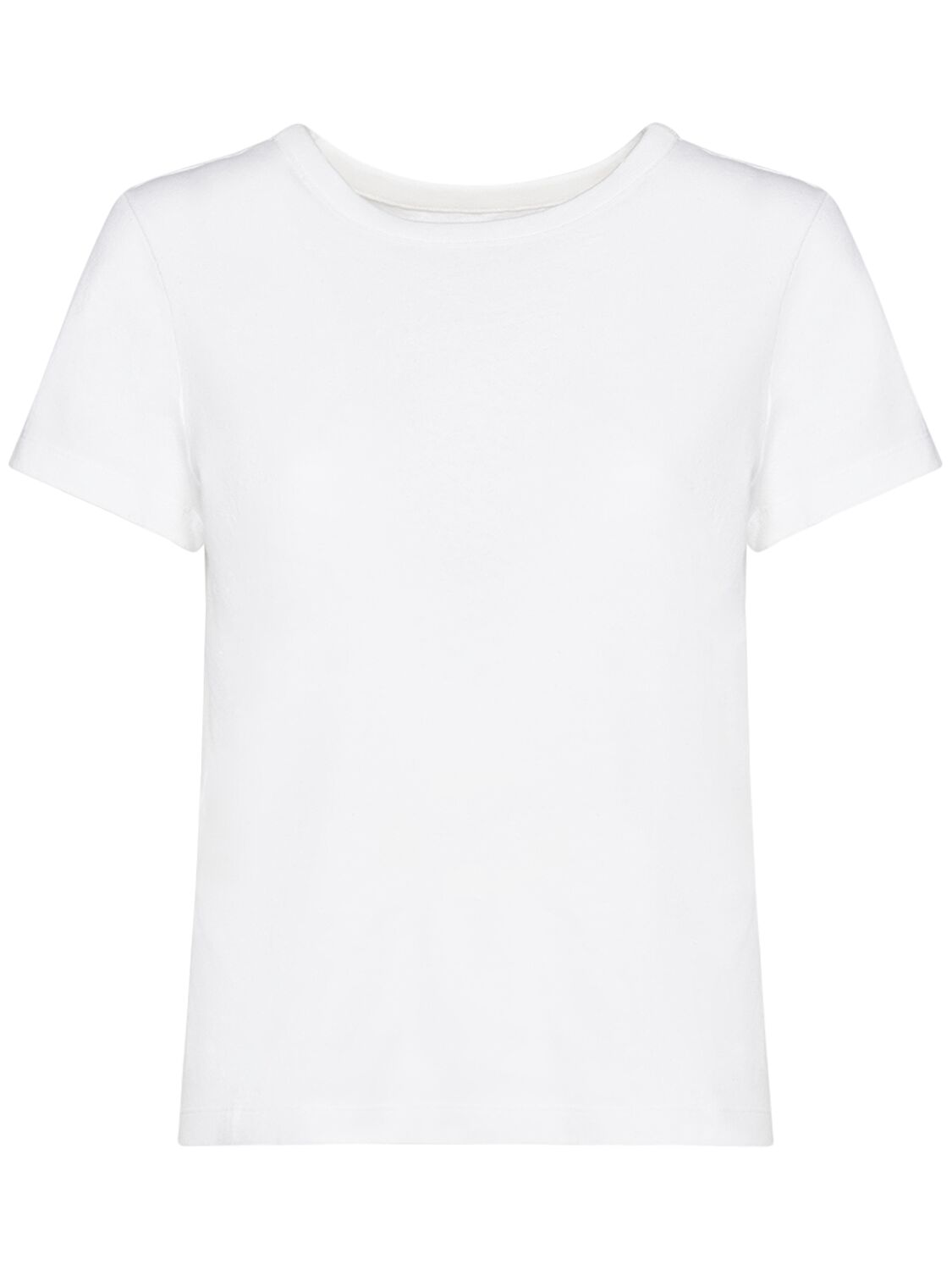 Shop Khaite Samson Cotton Jersey T-shirt In White