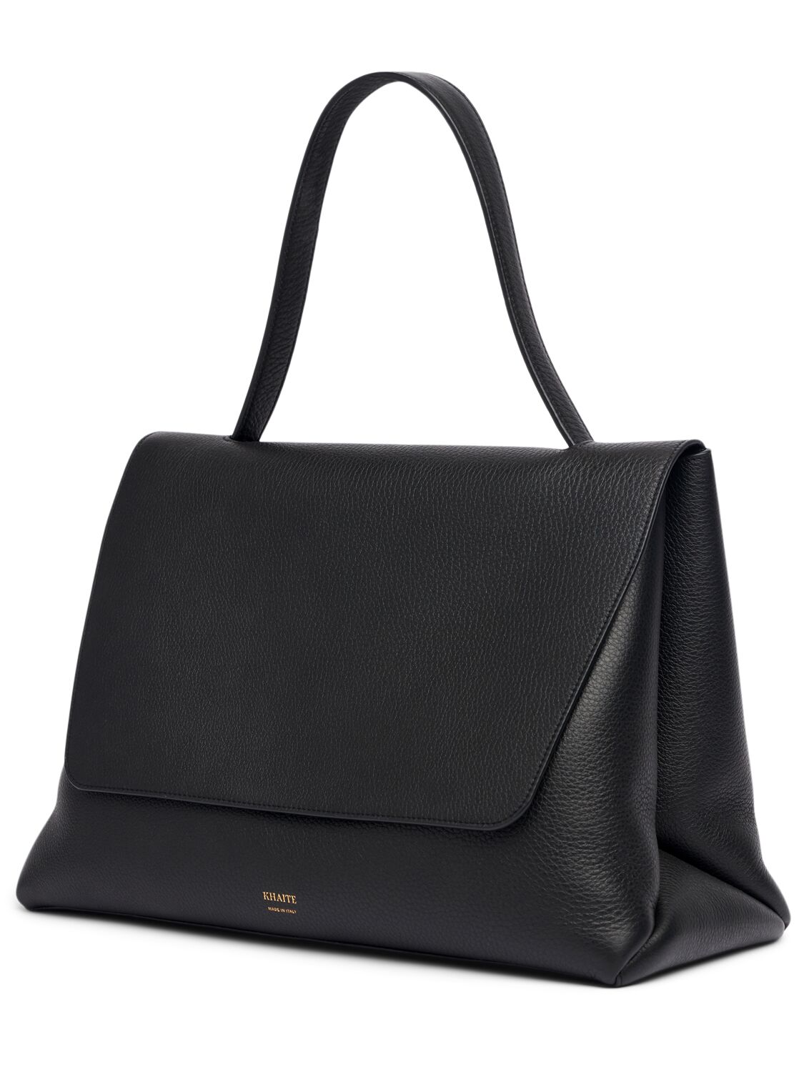 Shop Khaite Large Lia Leather Tote Bag In Black