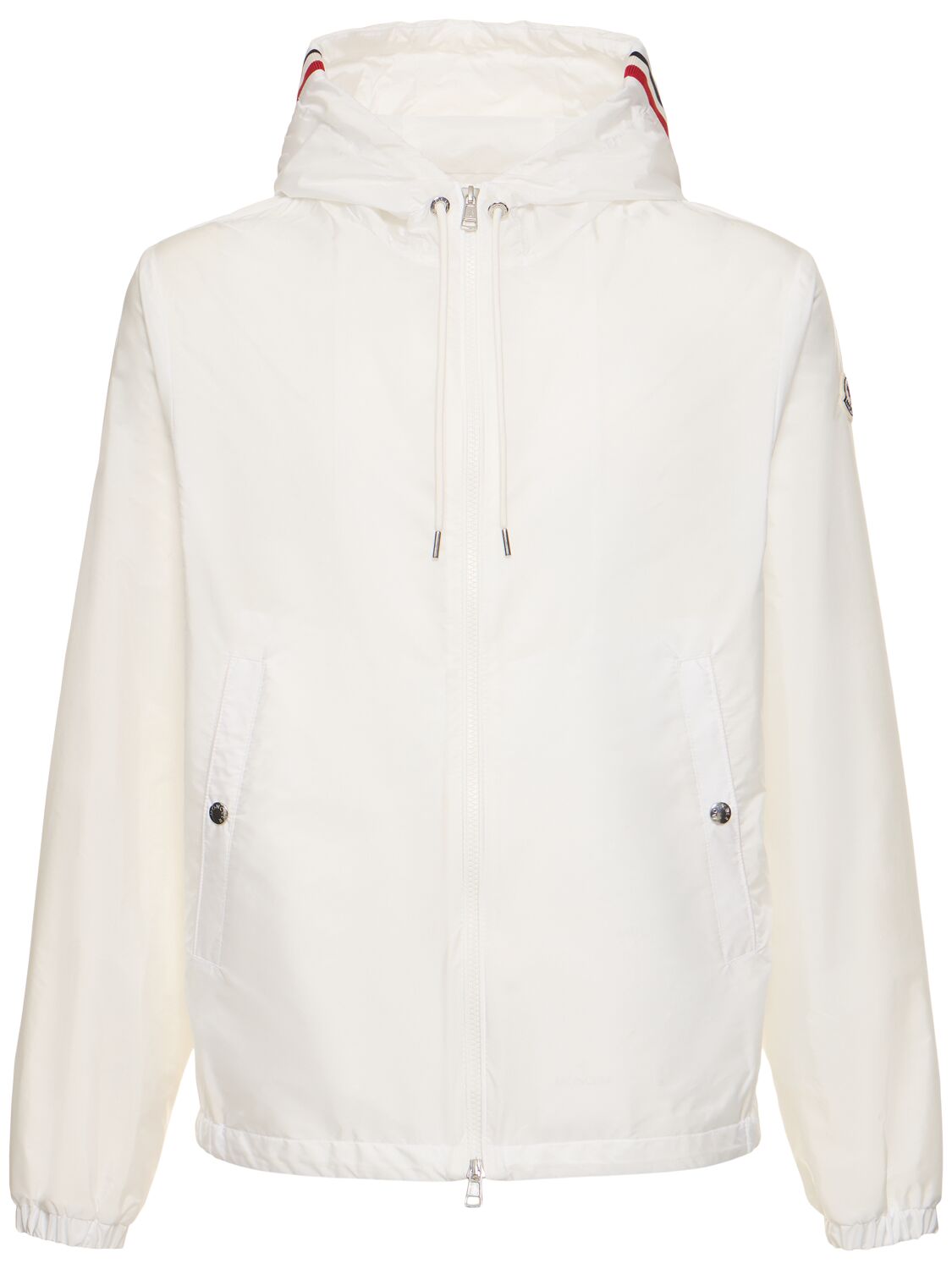 Moncler Grimpeurs Hooded Nylon Jacket In White