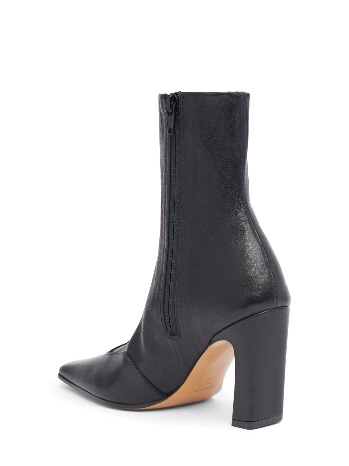 Shop Khaite 85mm Nevada Stretch Ankle Boots In Black