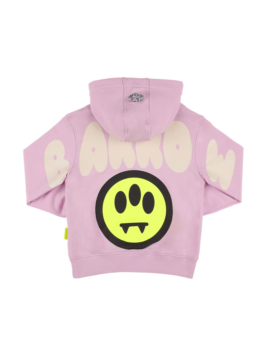 Barrow Kids' Printed Sweatshirt Hoodie In Pink
