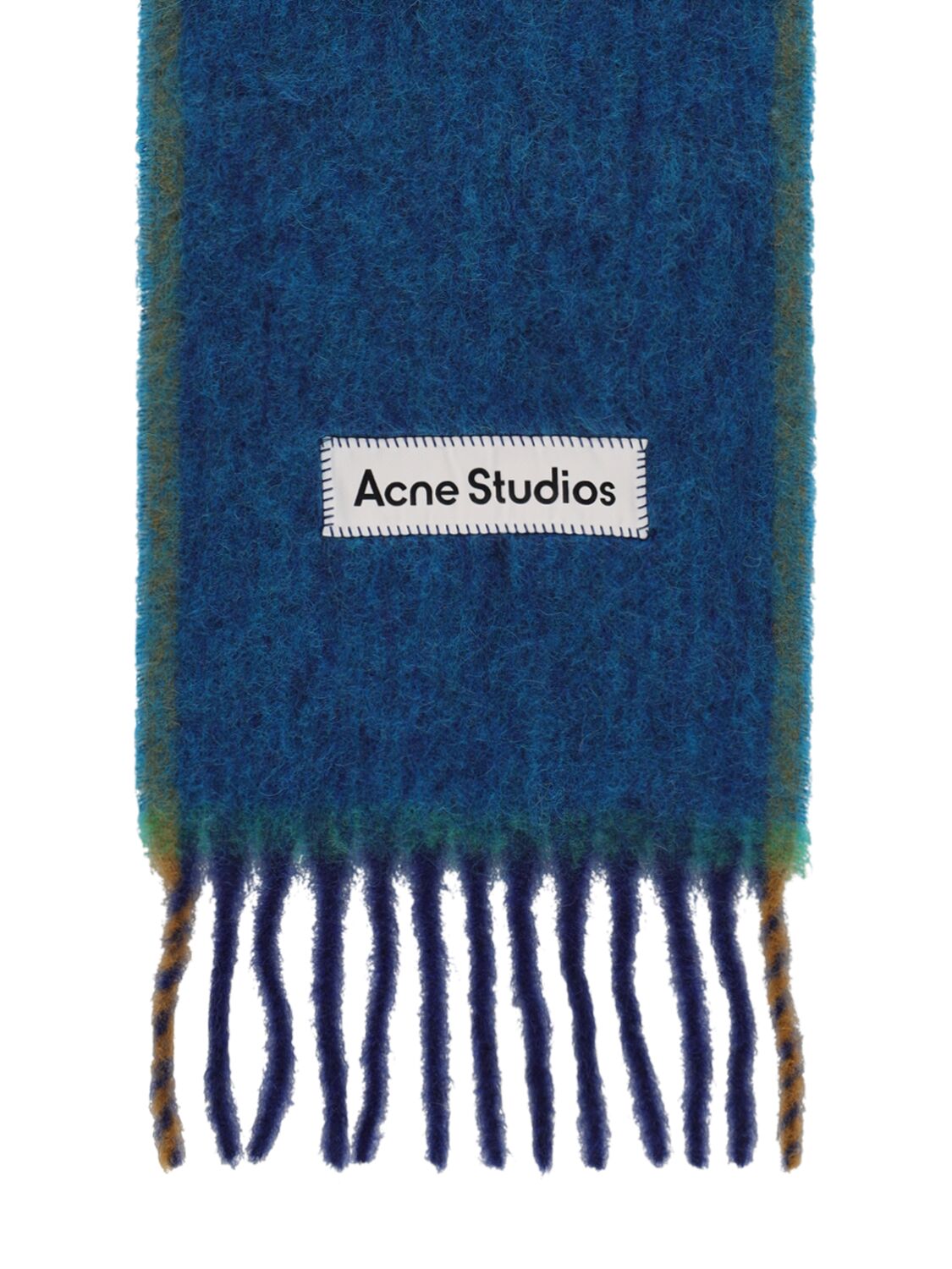 Shop Acne Studios Vally Solid Alpaca Blend Scarf In Turquoise Blue
