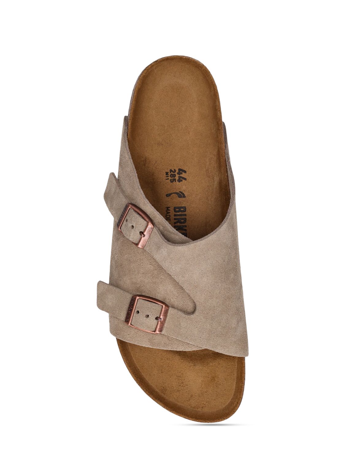 Shop Birkenstock Zurich Suede Sandals In Beige