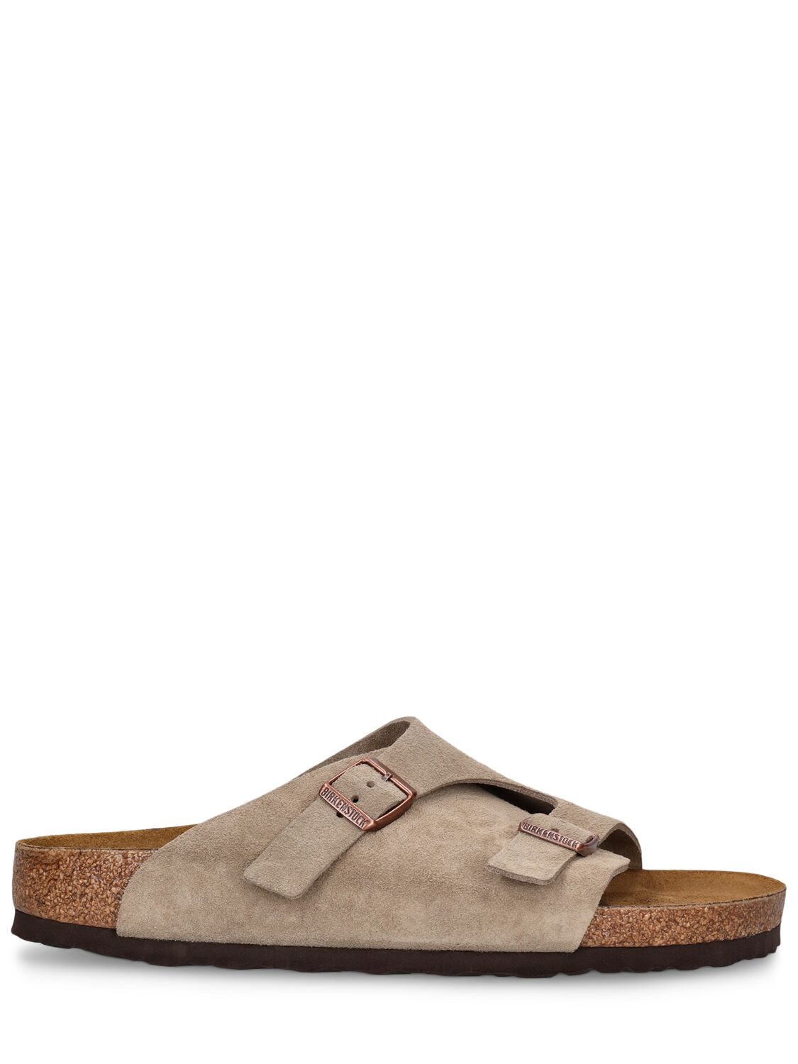 Shop Birkenstock Zurich Suede Sandals In Beige