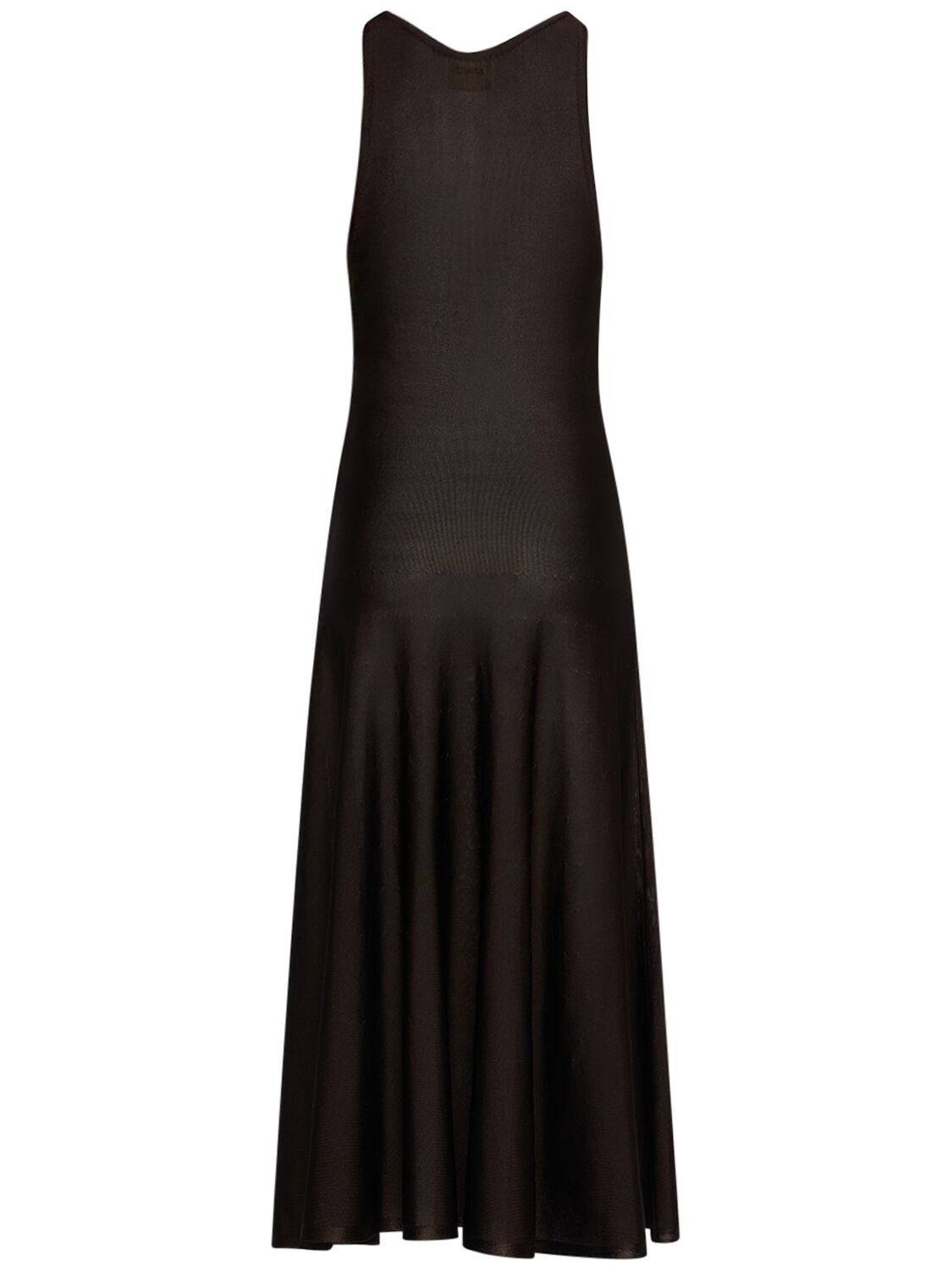 KHAITE HENCIL VISCOSE MIDI DRESS 