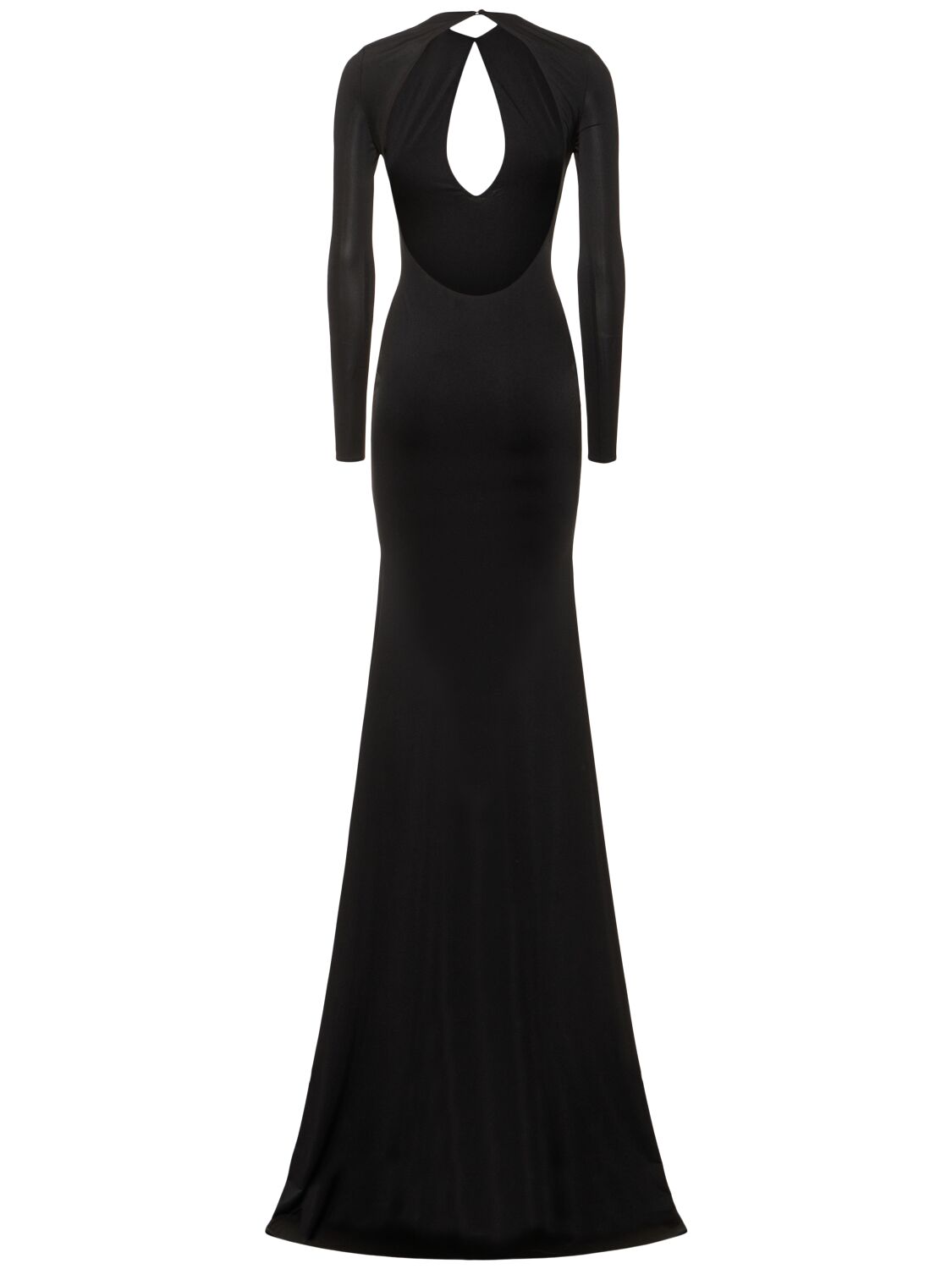 Shop Giuseppe Di Morabito Stretch Jersey Midi Dress In Black