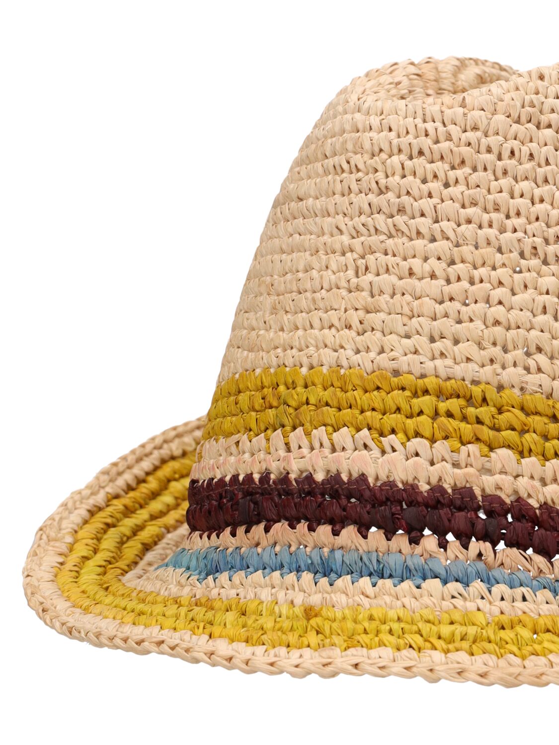 Shop Bonpoint Raffia Crochet Bucket Hat In Beige