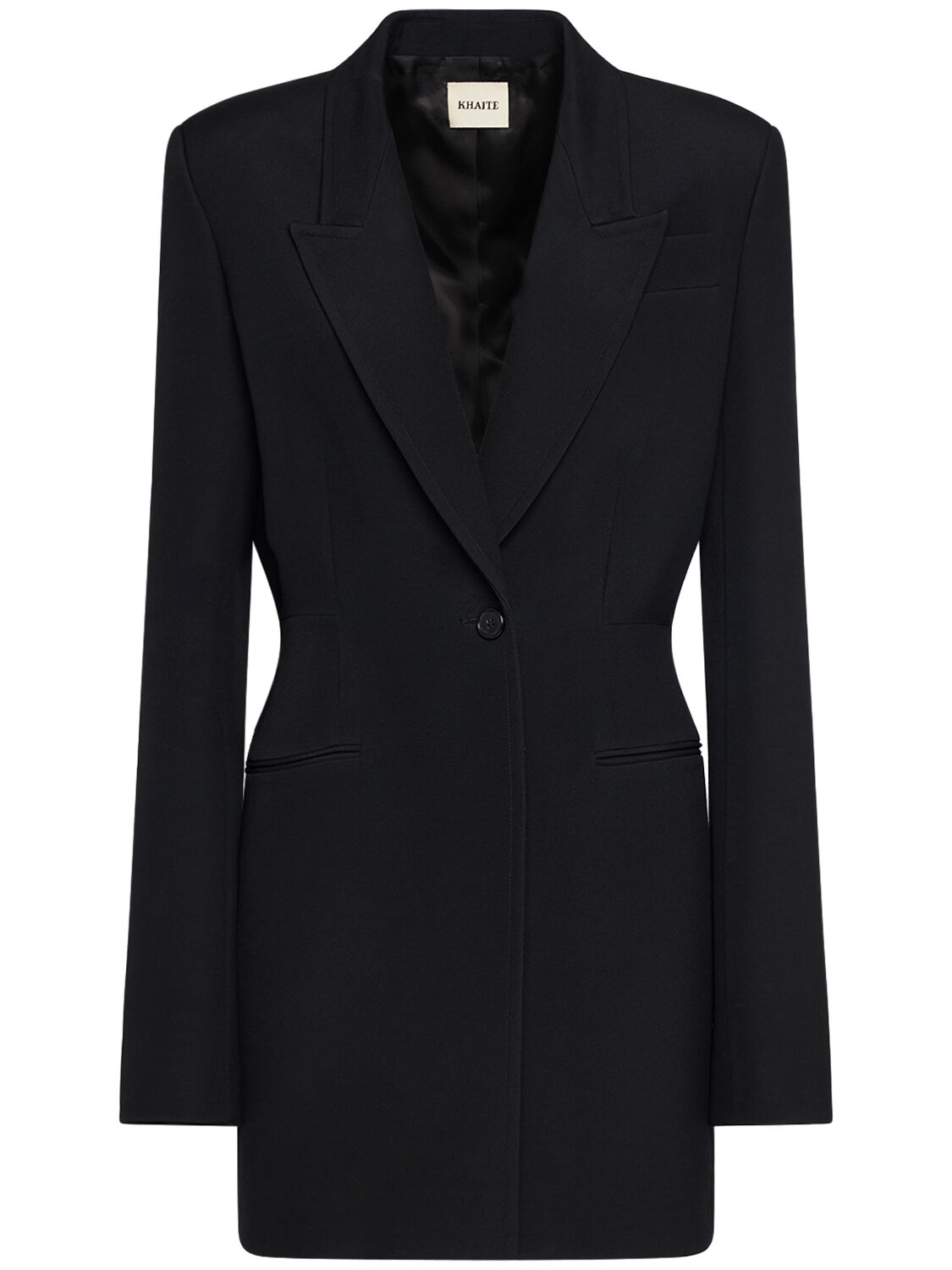 Khaite Beckett Viscose Blend Blazer In Black