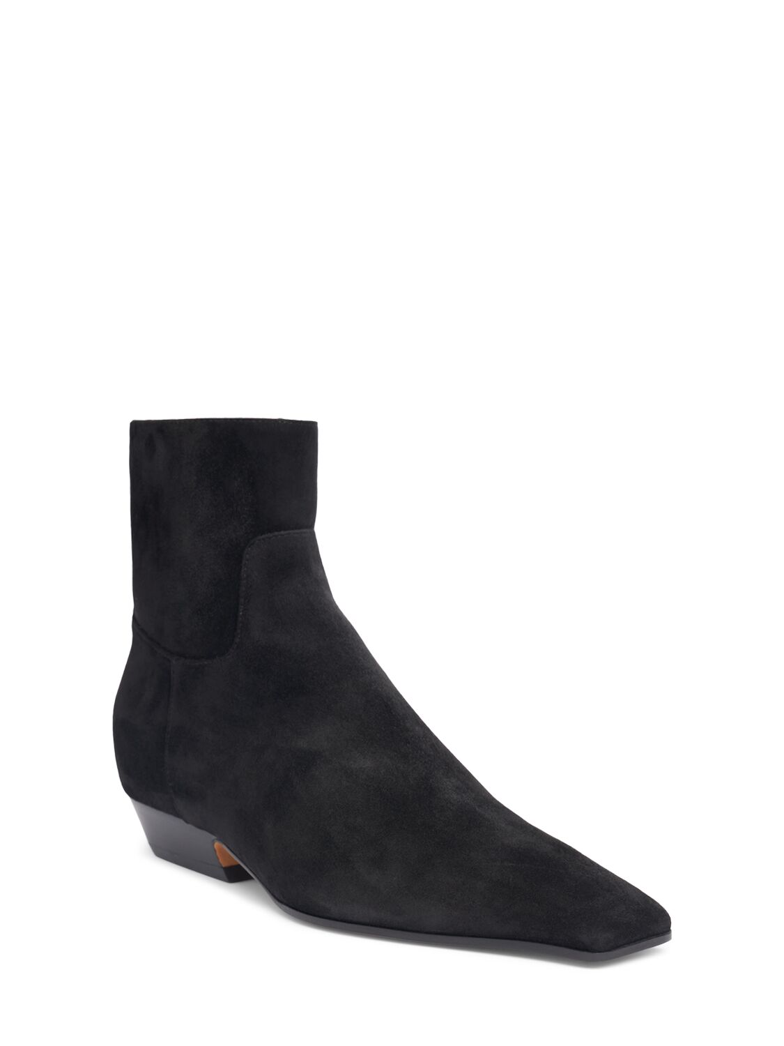 KHAITE 25MM MARFA SUEDE ANKLE BOOTS 