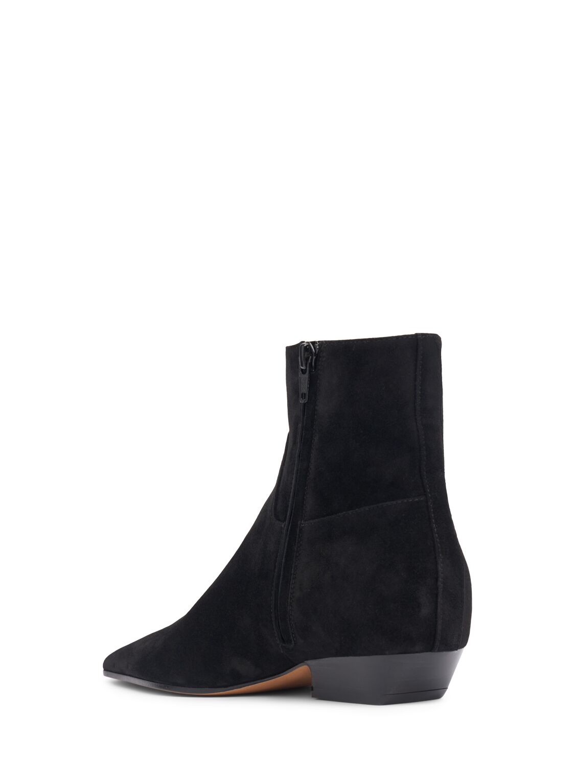 KHAITE 25MM MARFA SUEDE ANKLE BOOTS 