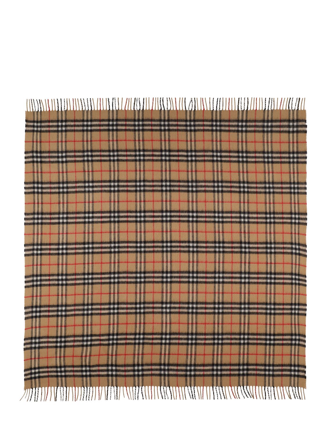 Image of Check Print Cashmere Blanket