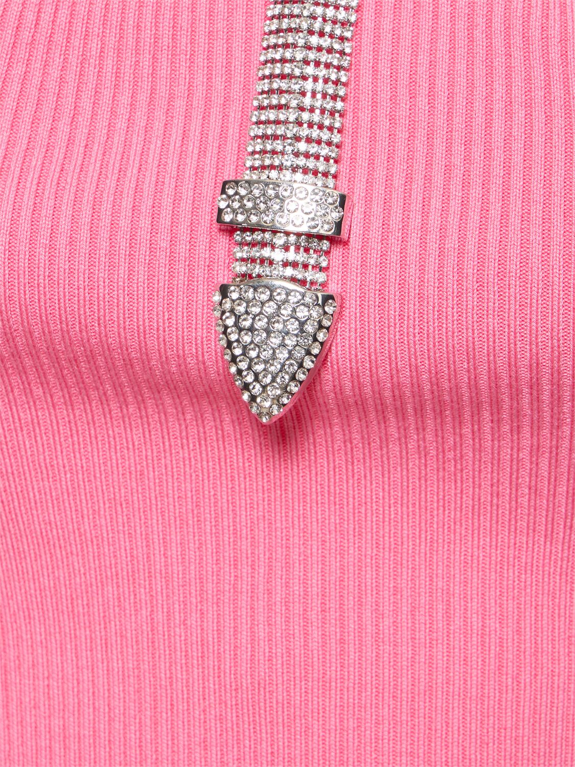 Shop Giuseppe Di Morabito Stretch Cotton Mini Dress In Pink