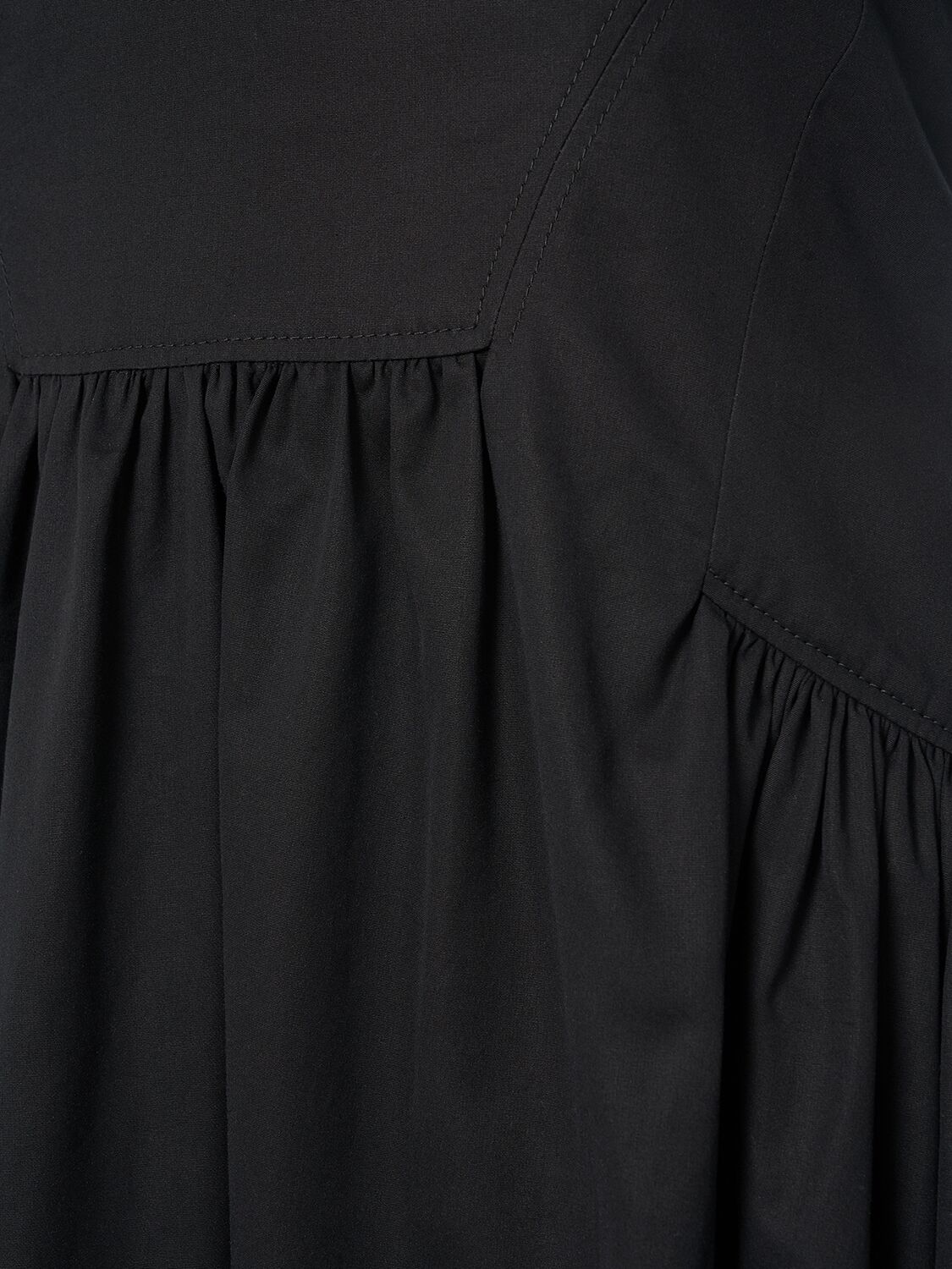 Shop Alexander Mcqueen Cotton Day Dress In Black