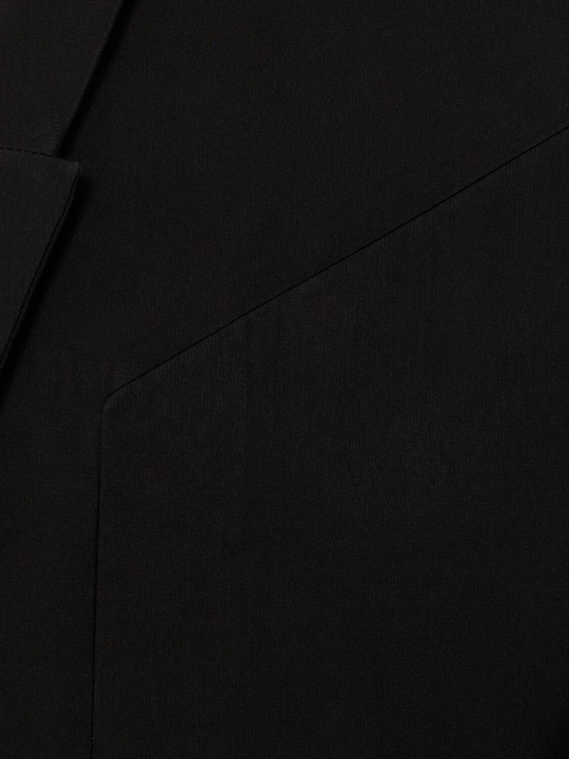Shop Rick Owens Cobra Tatlin Silk & Cotton Crop Blazer In Black