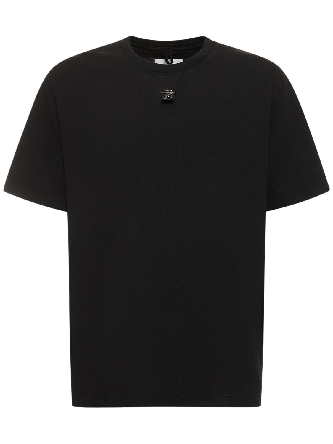 Doublet Sd Card Embroidery Cotton T-shirt In Black