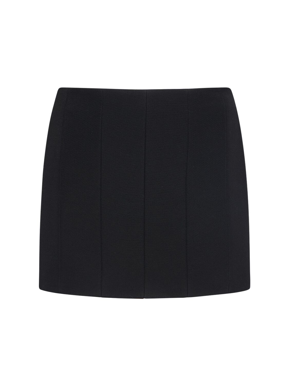Khaite Meelar Viscose Blend Mini Skirt In Black