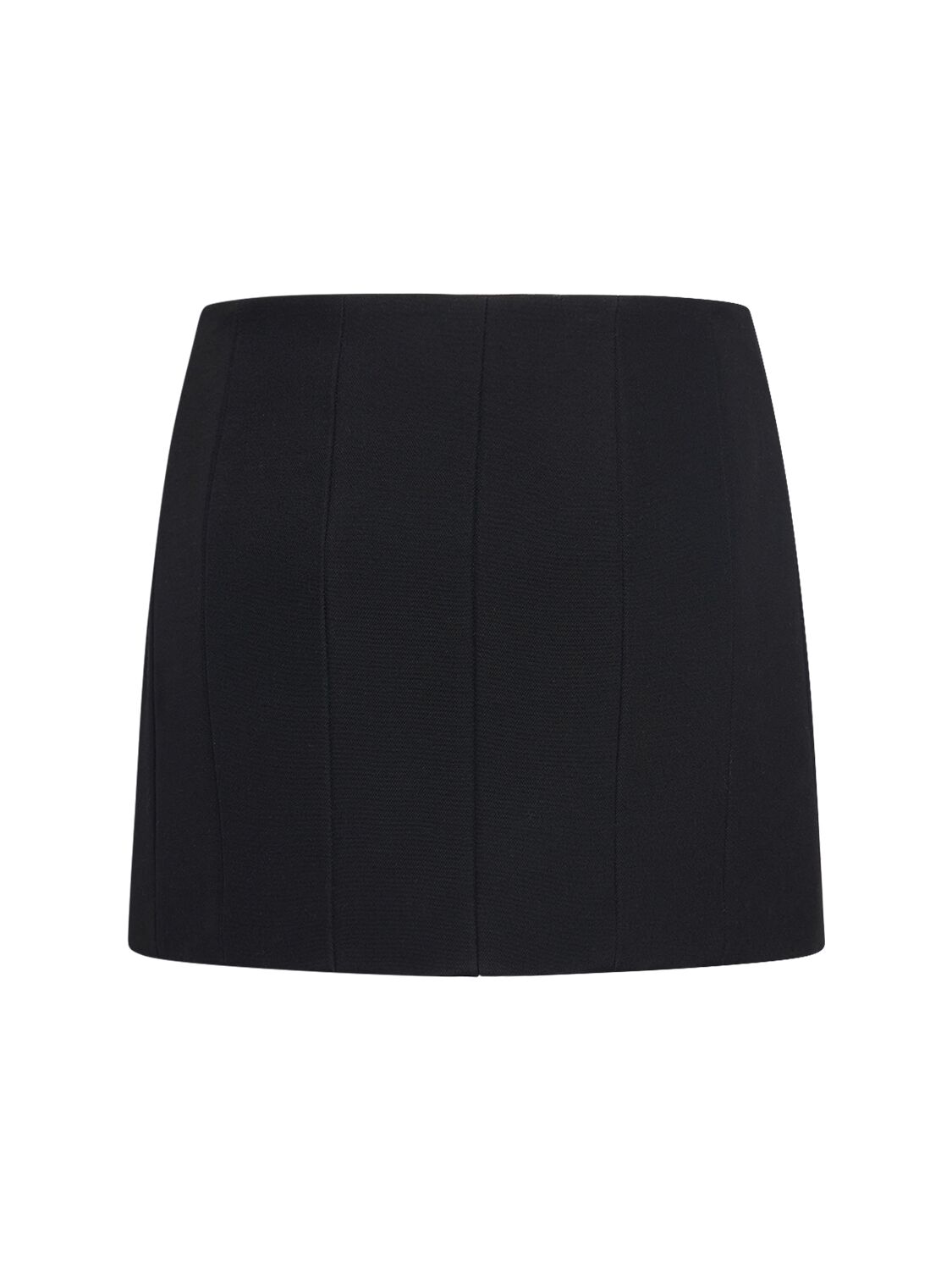 Shop Khaite Meelar Viscose Blend Mini Skirt In Black