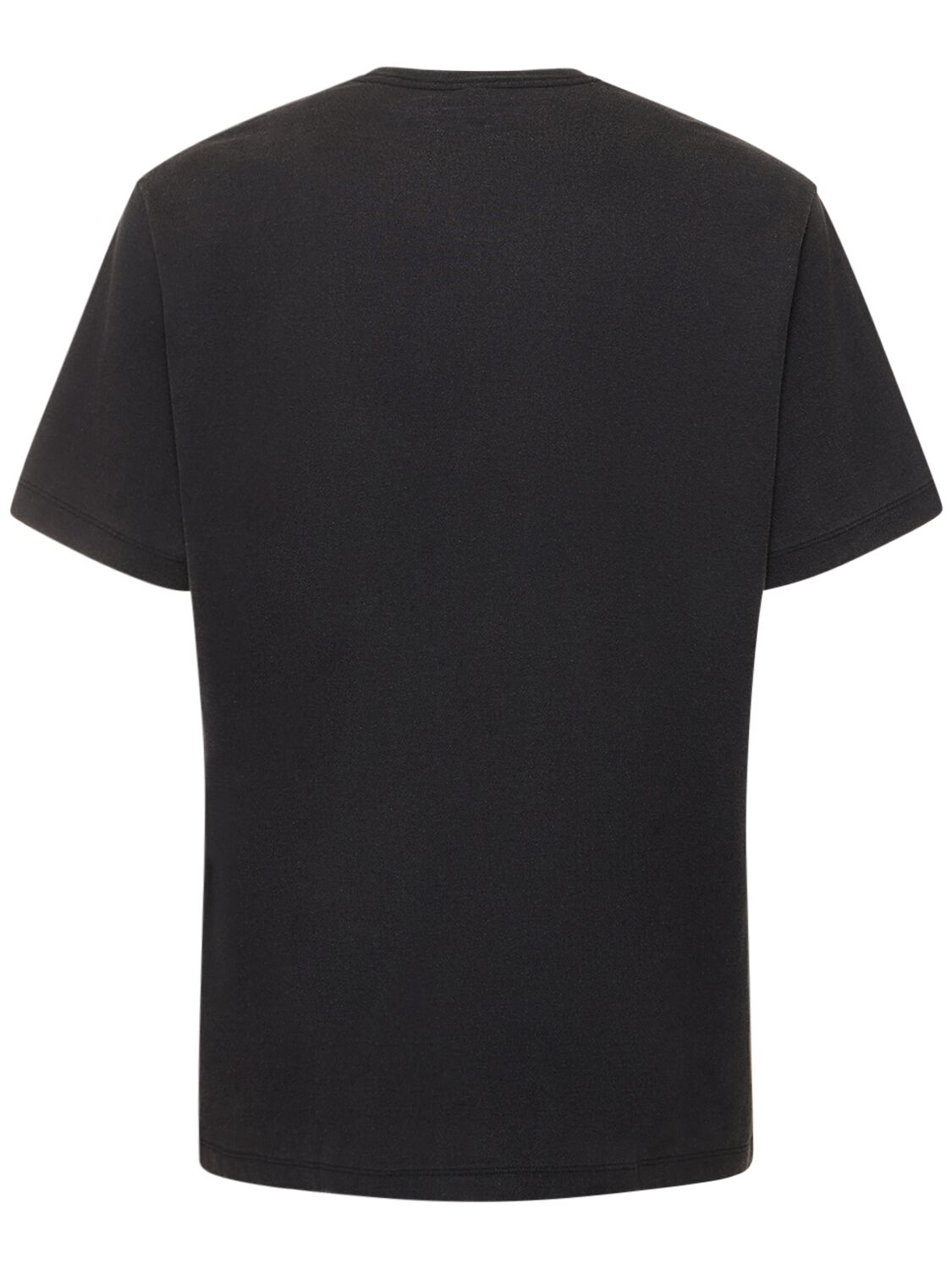 Shop Doublet Android Print Cotton T-shirt In Black